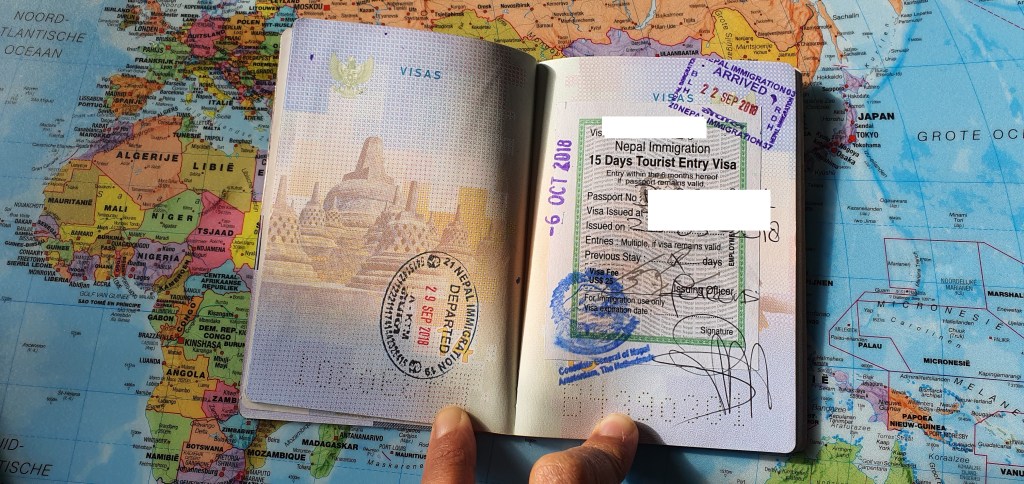 Visa Nepal dari India, urus dari Belanda