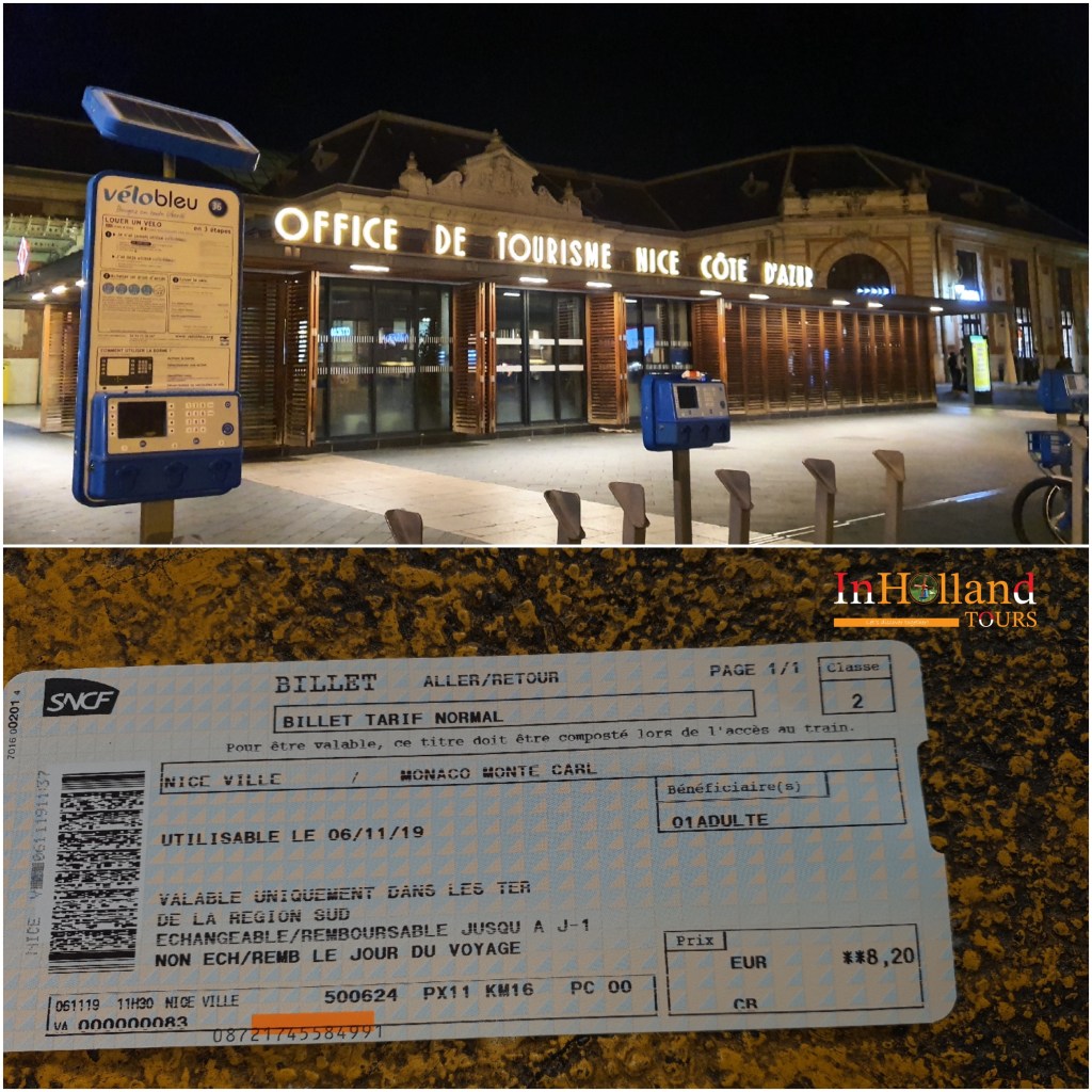 Tiket kereta api dari Nice ke Monaco