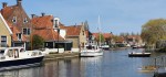 Makkum village Friesland, The Netherlands