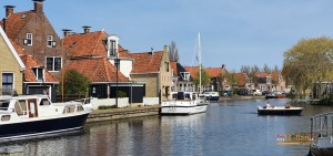 Makkum village Friesland, The Netherlands