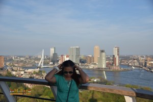 Euromast tower Rotterdam city Holland