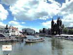 naik kapal di Amsterdam