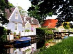 Houses in Broek in Waterland, Holland