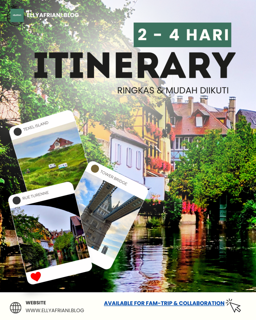 Panduan itinerary liburan singkat 2 sampai 4 hari di Eropa dan dunia