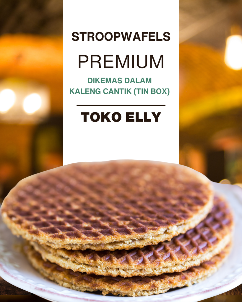 Stroopwafels Belanda Premium dalam kemasan kaleng cantik tin box