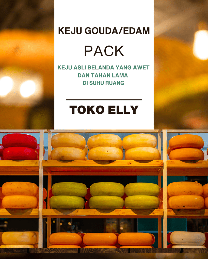 Keju Gouda asli Belanda kemasan praktis tahan lama